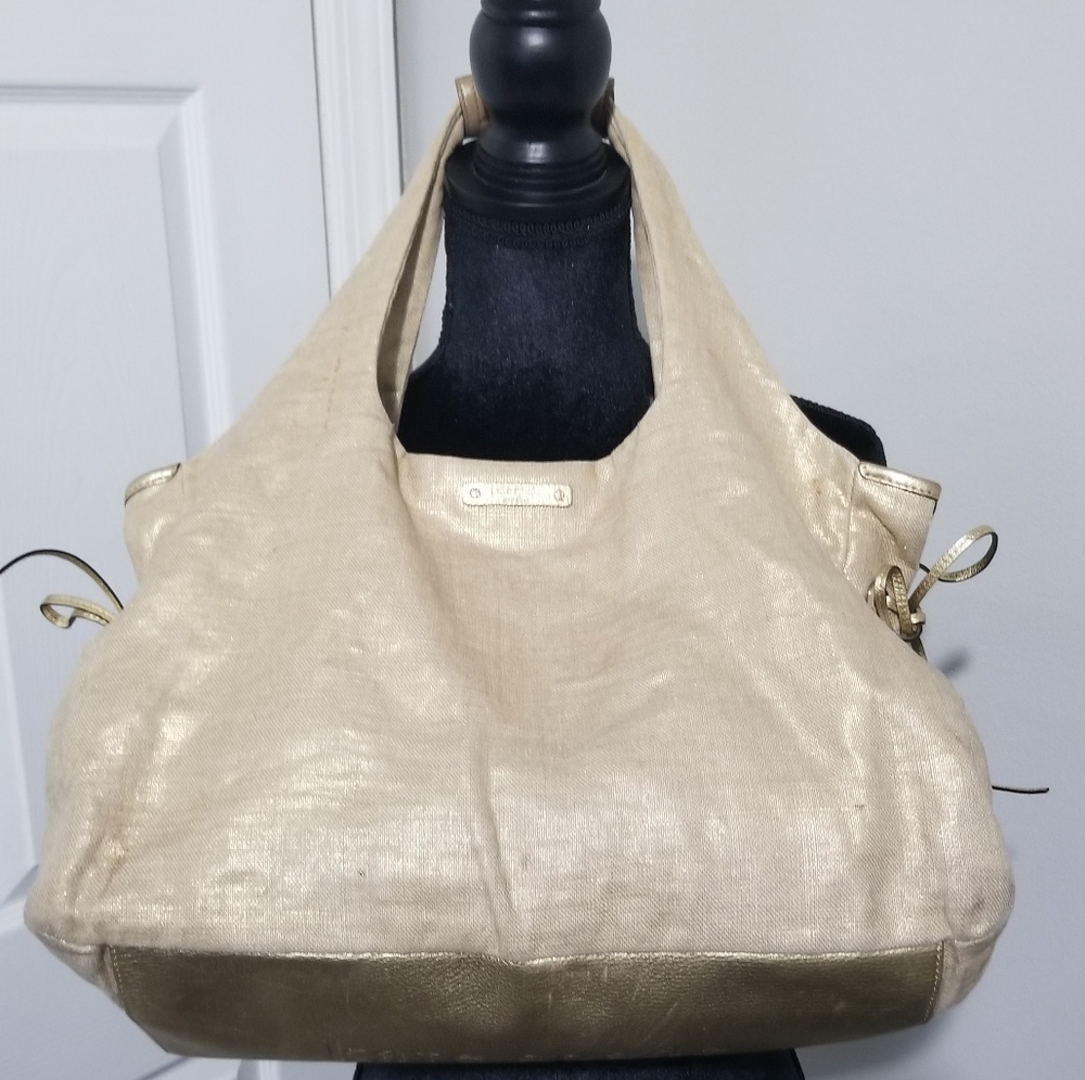 Kate Spade Gold hobo bag/COA
